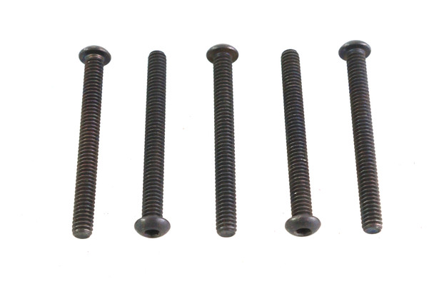 V-Twin - 73-0180 - Allen Button Head Screws Black 1/4-20 X 2-1/2 inch