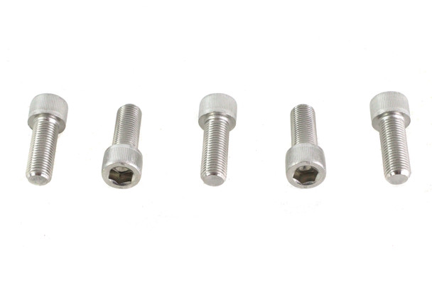 V-Twin - 73-0232 - 3/8 inch-24 x 1 inch Allen Socket Cap Screw Stainless Steel