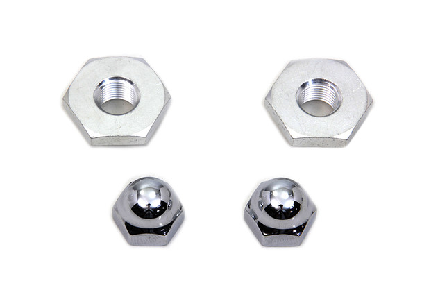 V-Twin - 7613-2T - Cadmium Acorn Nut and Retainer Kit