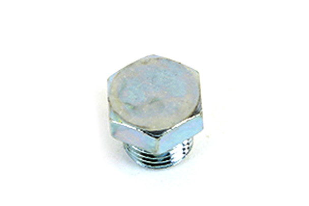 V-Twin - 8117-1T - Zinc Motor Case Drain/Oil Pump Body Plug - Fits 1937-1948 Harley-Davidson UL (Case), 1911-1920 F (Case), 1921-1929 J (Case), 1968-1984 FL (Oil pump), 1971-1984 FX (Oil pump), 1936-1940 EL (Case), 1930-1936 VL (Case) & more