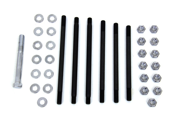 V-Twin - 8134-34 - Chrome Stock Engine Case Bolt Kit