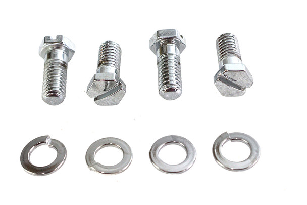 V-Twin - 8158-8 - Chrome Stock Carburetor Mount Screws