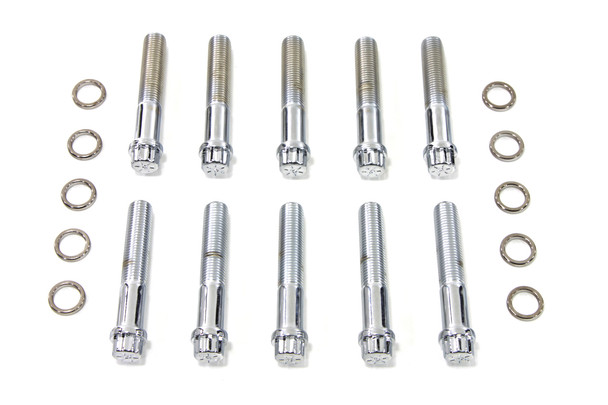 V-Twin - 8714-20 - Big Bore 12 Pt Head Bolt Kit Chrome