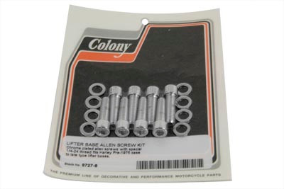 V-Twin - 8727-8 - Tappet Block Allen Screw 1/4 inch X 24 Thread