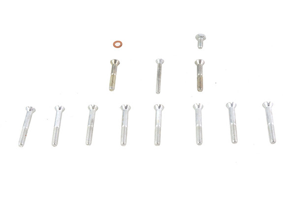 V-Twin - 8893-12 - Stock Primary Screw Kit Cadmium