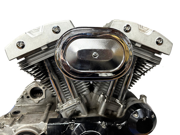 V-Twin - 11-0006 - XL Shovelhead Rocker Box Cover Set Natural Cast