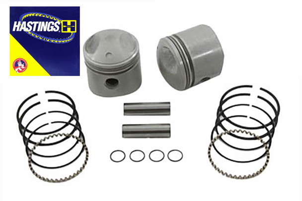 V-Twin - 11-0218 - Replica 74 inch Overhead Valve Piston Set .020 Oversize