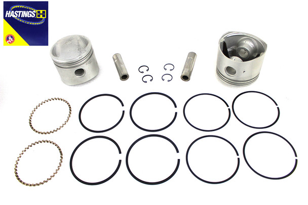 V-Twin - 11-0307 - 74 inch Overhead Valve Piston Set Standard Size