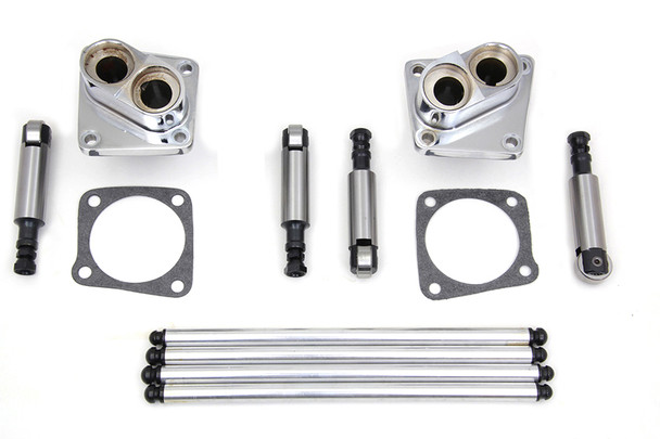 V-Twin - 11-0596 - Solid Tappet Kit Chrome Finish