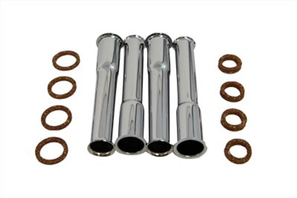 V-Twin - 11-0922 - Lower Pushrod Cover Kit Chrome