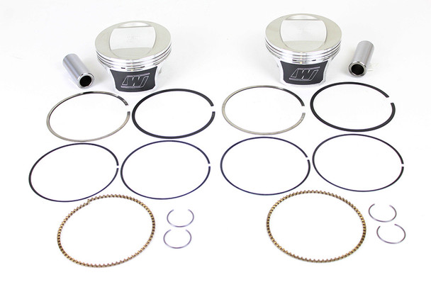 V-Twin - 11-1307 - Wiseco Tracker Series Piston Set .010 Oversize
