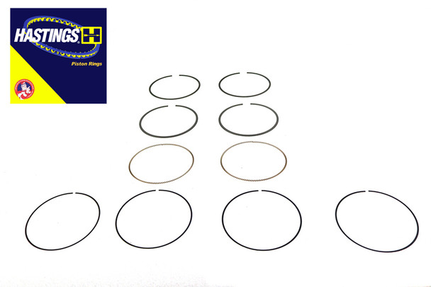 V-Twin - 11-1428 - 107 inch M8 Moly Piston Ring Set .010