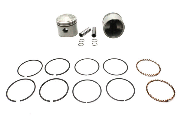 V-Twin - 11-2785 - Replica 80 inch Overhead Valve 3-1/2 inch Piston Set .020 Ov