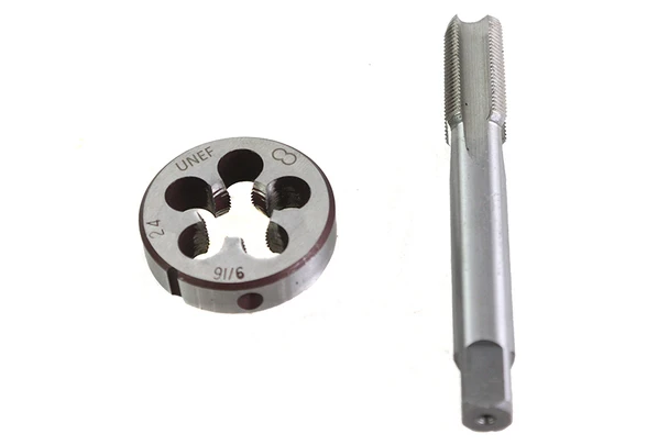 V-Twin - 16-1463 - 9/16 inch x 24 Tap/Die Tool Set - Fits 1941-1964 Harley-Davidson FL