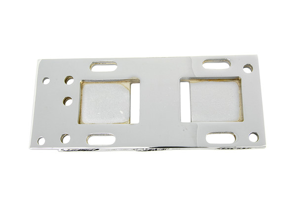 V-Twin - 17-6658 - Chrome Transmission Mounting Plate