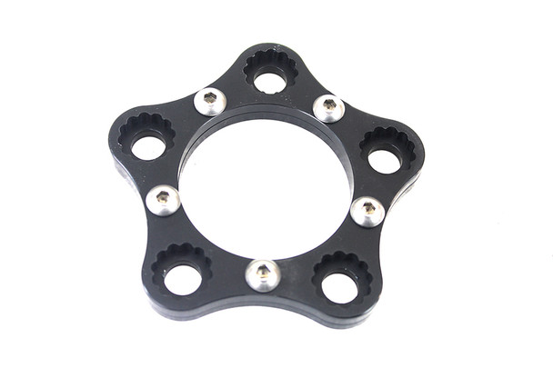 V-Twin - 19-0253 - Rear Sprocket or Pulley Lock Ring Kit Black - Fits 1991-2016 Harley-Davidson FXD, 1979-2017 XL, 1973-1984 FX, 1986-2017 FLST, 1984-2017 FXST, 1973-1984 FL, 1984-1994 FXR, 1984-2017 FLT