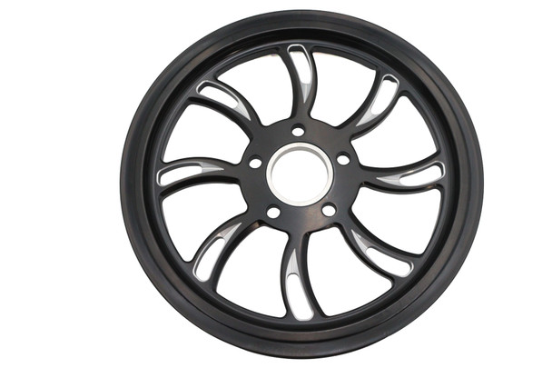V-Twin - 20-4725 - Vortex Rear Drive Pulley 65 Tooth Black Cut