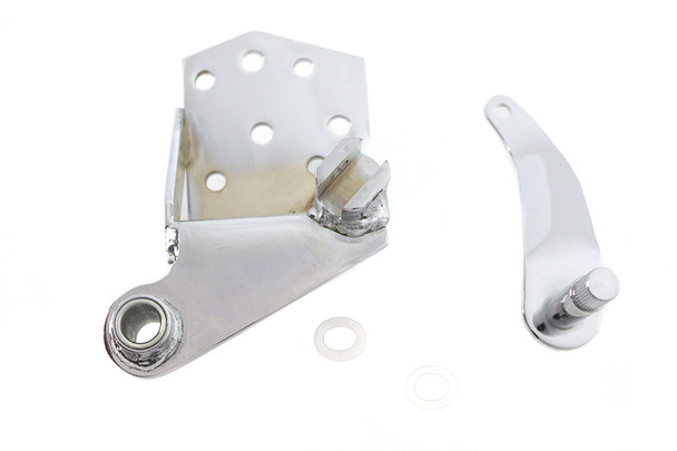 V-Twin - 21-0101 - Forward Shifter Mount Bracket and Arm Kit Chrome - Fits 1980-1986 Harley-Davidson FXWG, 1984-1989 FXST
