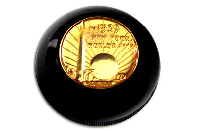 V-Twin - 21-0694 - Jockey Shifter Knob with Medallion Design