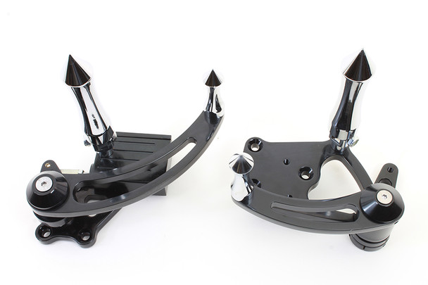 V-Twin - 22-0125 - Black Billet Extended Forward Control Set V-Twin - 22-0125 - Black Billet Extended Forward Control Set