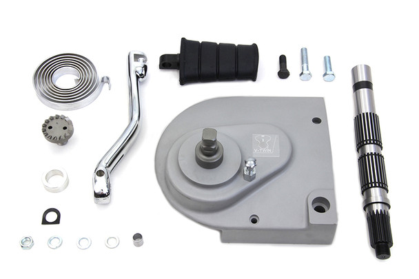 V-Twin - 22-0213 - Kick Starter Conversion Kit Aluminum