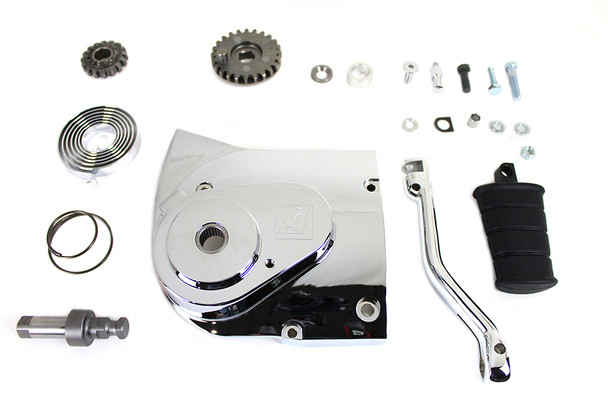 V-Twin - 22-0459 - Kick Starter Conversion Kit Chrome