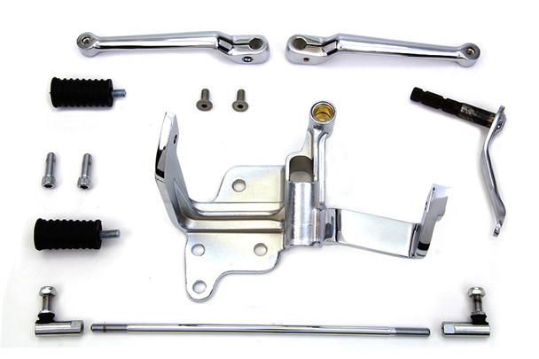 V-Twin - 22-0521 - FLST Shifter Control Kit Chrome - Fits 2000-2006 Harley-Davidson FLSTF, FLSTS, FLST