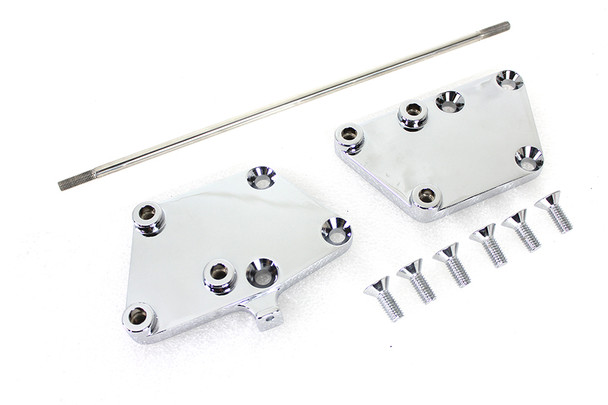 V-Twin - 22-0675 - Extended Forward Control Kit Chrome - Fits 2000-2017 Harley-Davidson FLST, FXST