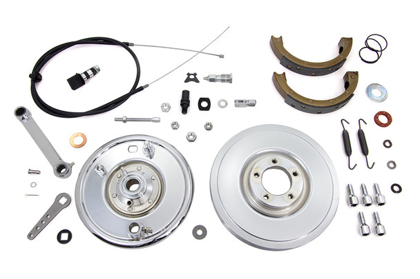 V-Twin - 22-0780 - Brake Backing Plate Kit - Fits 1936-1948 Harley-Davidson UL, 1936-1940 EL, 1941-1948 FL