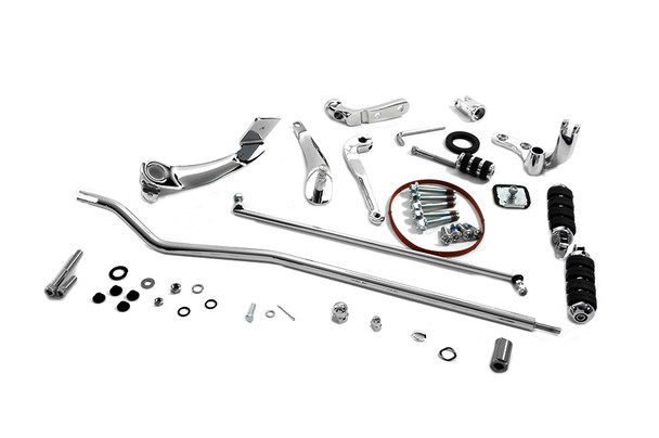 V-Twin - 22-0794 - Forward Control Kit Chrome - Fits 2006-2017 Harley-Davidson FXD