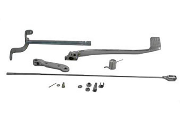 V-Twin - 22-0812 - Brake Pedal Linkage Kit Rear Chrome - Fits 1952-1956 Harley-Davidson K, 1957-1966 XL