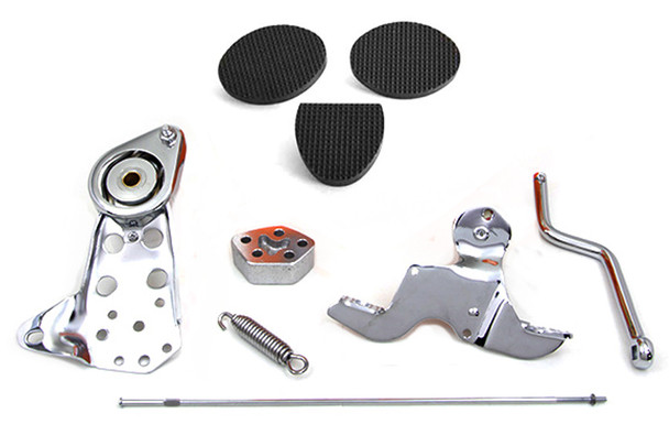 V-Twin - 22-0833 - Chrome Foot Clutch Assembly