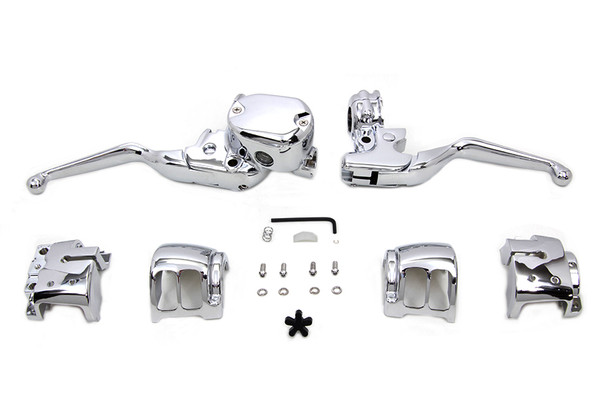 V-Twin - 22-0841 - Handlebar Control Kit Chrome V-Twin - 22-0841 - Handlebar Control Kit Chrome