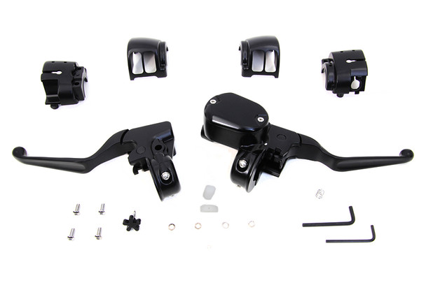 V-Twin - 22-0842 - Handlebar Control Kit Black
