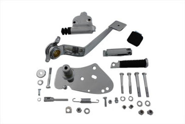 V-Twin - 22-1018 - Chrome Replica Forward Brake Control Kit