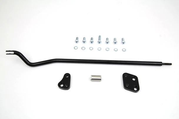 V-Twin - 22-1679 - Reduced Reach Forward Control Adapter Kit Gloss Black - Fits 2006-2017 Harley-Davidson FXD, FXDWG