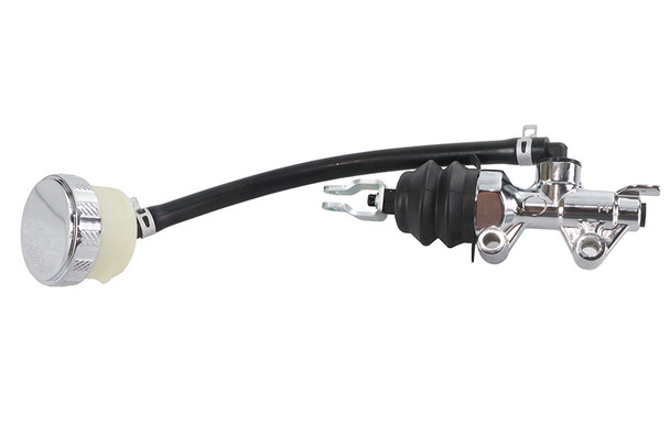 V-Twin - 23-0041 - Rear Master Cylinder Assembly Chrome - Fits 2004-2006 Harley-Davidson XL
