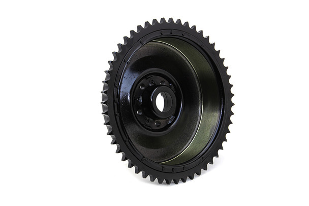 V-Twin - 23-0432 - Rear Hydraulic Brake Drum Black - Fits 1958-1962 Harley-Davidson FL