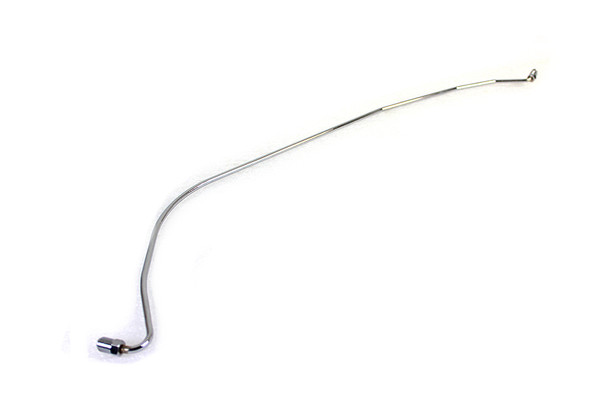 V-Twin - 23-0703 - Steel Rear Brake Line Chrome - Fits 1958-1969 Harley-Davidson FL