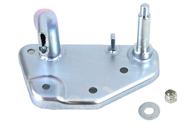 V-Twin - 23-1077 - Rear Brake Pedal Mount Plate Zinc - Fits 1979-1984 Harley-Davidson FL