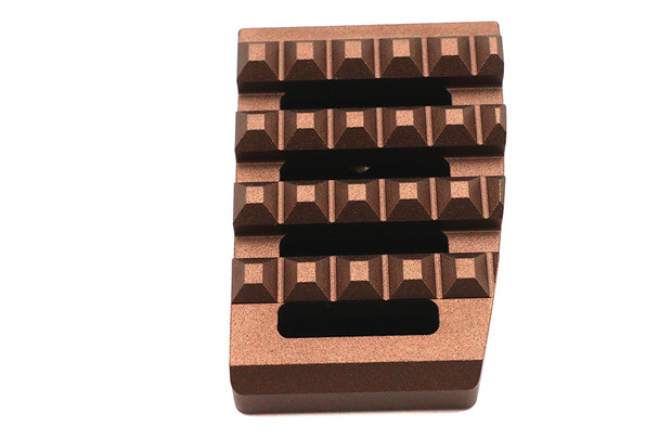 V-Twin - 23-1339 - Grate Brake Pedal Pad Large Bronze