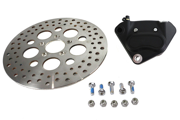 V-Twin - 23-1663 - 11.5 inch Black Front Caliper Kit