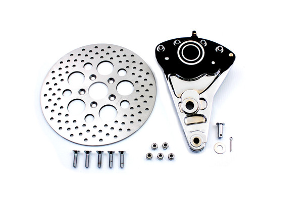 V-Twin - 23-2214 - Rear Brake Caliper Conversion Kit and 11-1/2 inch Disc - Fits 1973-1982 Harley-Davidson FL, FX