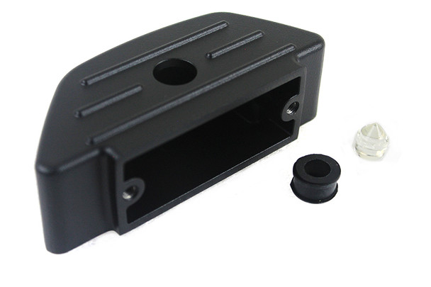 V-Twin - 23-3049 - Rear Brake Master Cylinder Reservoir Black - Fits 1999-2000 Harley-Davidson FXR, 1986-1994 FLHT, 1985-1994 FXR, 1986-1994 FLHR, FLT, 1986-1999 FXST