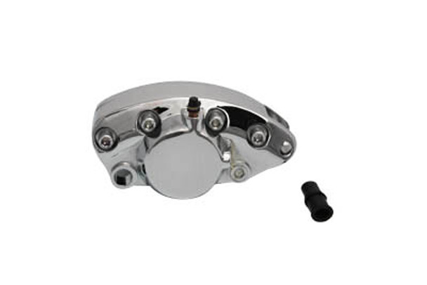 V-Twin - 23-3051 - Chrome Rear 1 Piston Banana Caliper