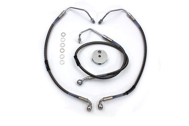 V-Twin - 23-8998 - Stainless Steel Front Brake Hose 31-1/4 inch