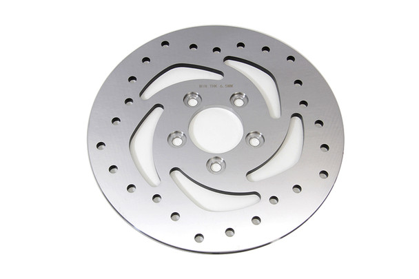 V-Twin - 23-9000 - 10-1/2 inch Drilled Rear Brake Disc