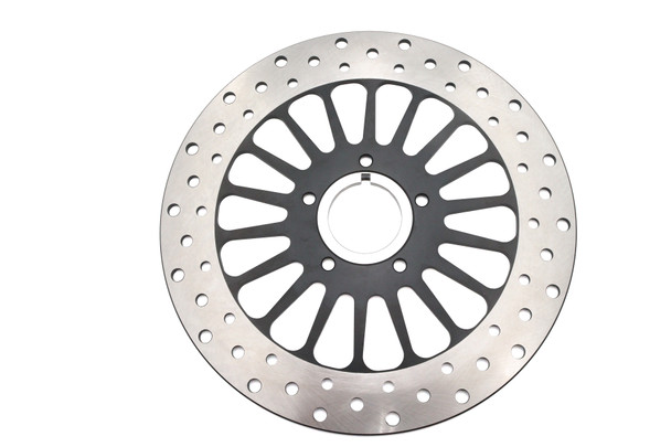 V-Twin - 23-9635 - 11-1/2 inch King Spoke Front Brake Disc Black