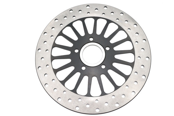 V-Twin - 23-9636 - 11-1/2 inch King Spoke Rear Brake Disc Black