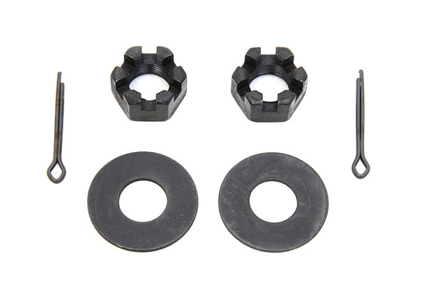 V-Twin - 2366-6 - Rear Axle Nut and Lock Kit Parkerized